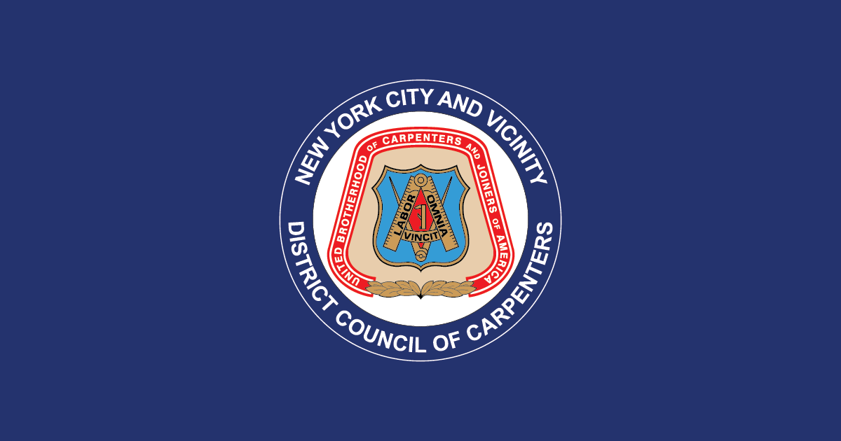 NYC Carpenters Union members Terrell Martin and Meghan Jennings